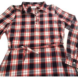 Children's Place Plaid Shirt Dress Girls Size 16 Preppy Classic Academia 32"L‎